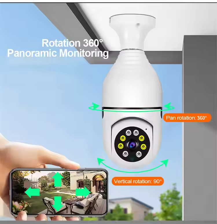 Home Security Digital camera with night Vision, Wireless control Camera with 360 CCTV 5G /2.4G Wi Fi Mini Ip