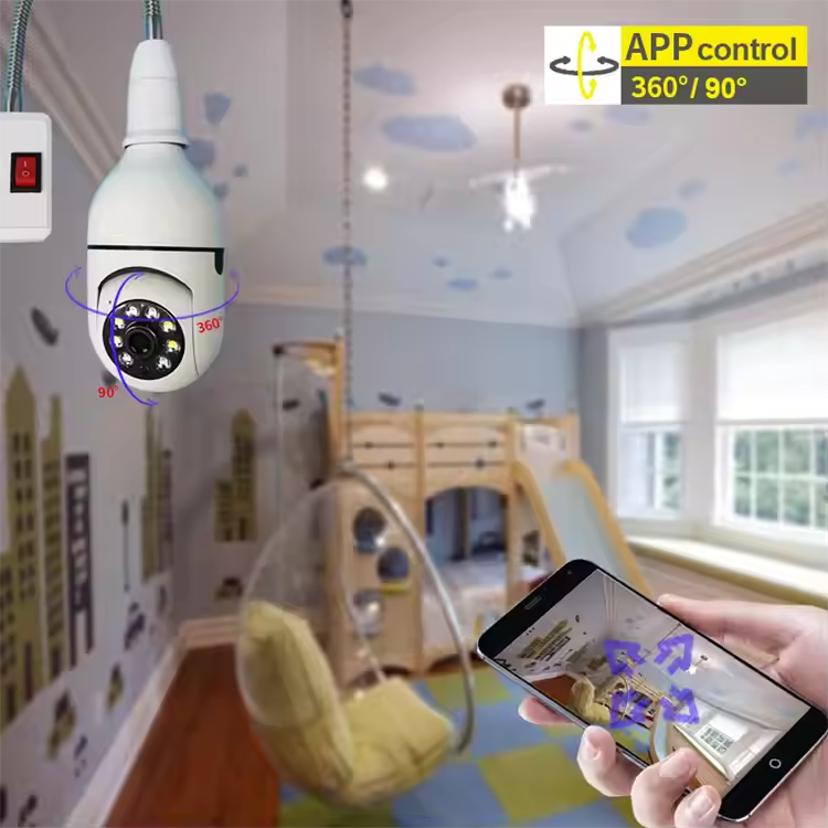 Home Security Digital camera with night Vision, Wireless control Camera with 360 CCTV 5G /2.4G Wi Fi Mini Ip