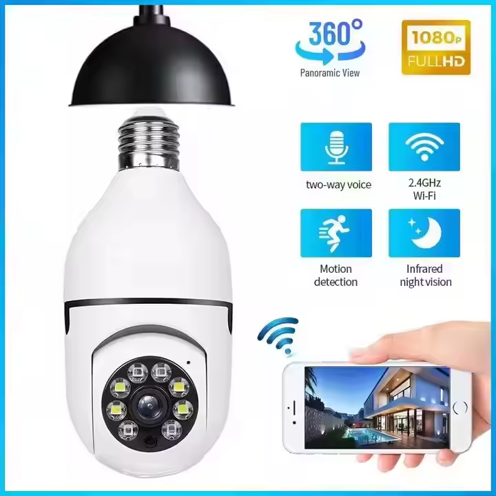 Home Security Digital camera with night Vision, Wireless control Camera with 360 CCTV 5G /2.4G Wi Fi Mini Ip
