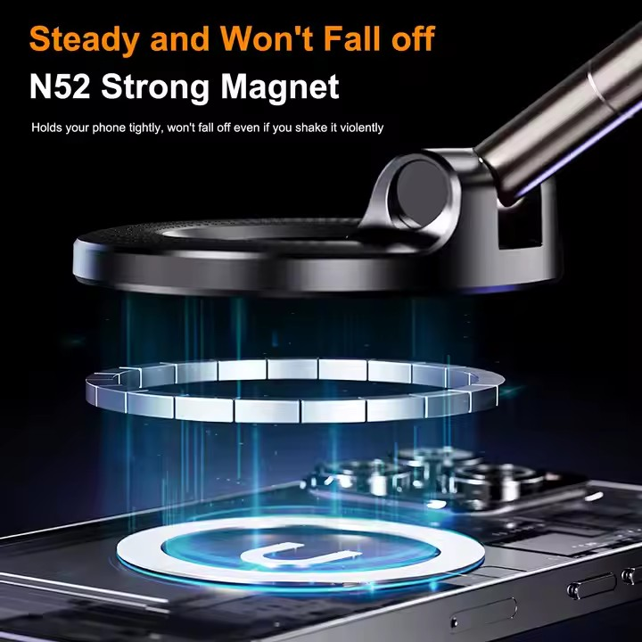 Magnetic Vacuum 360 car phone holder