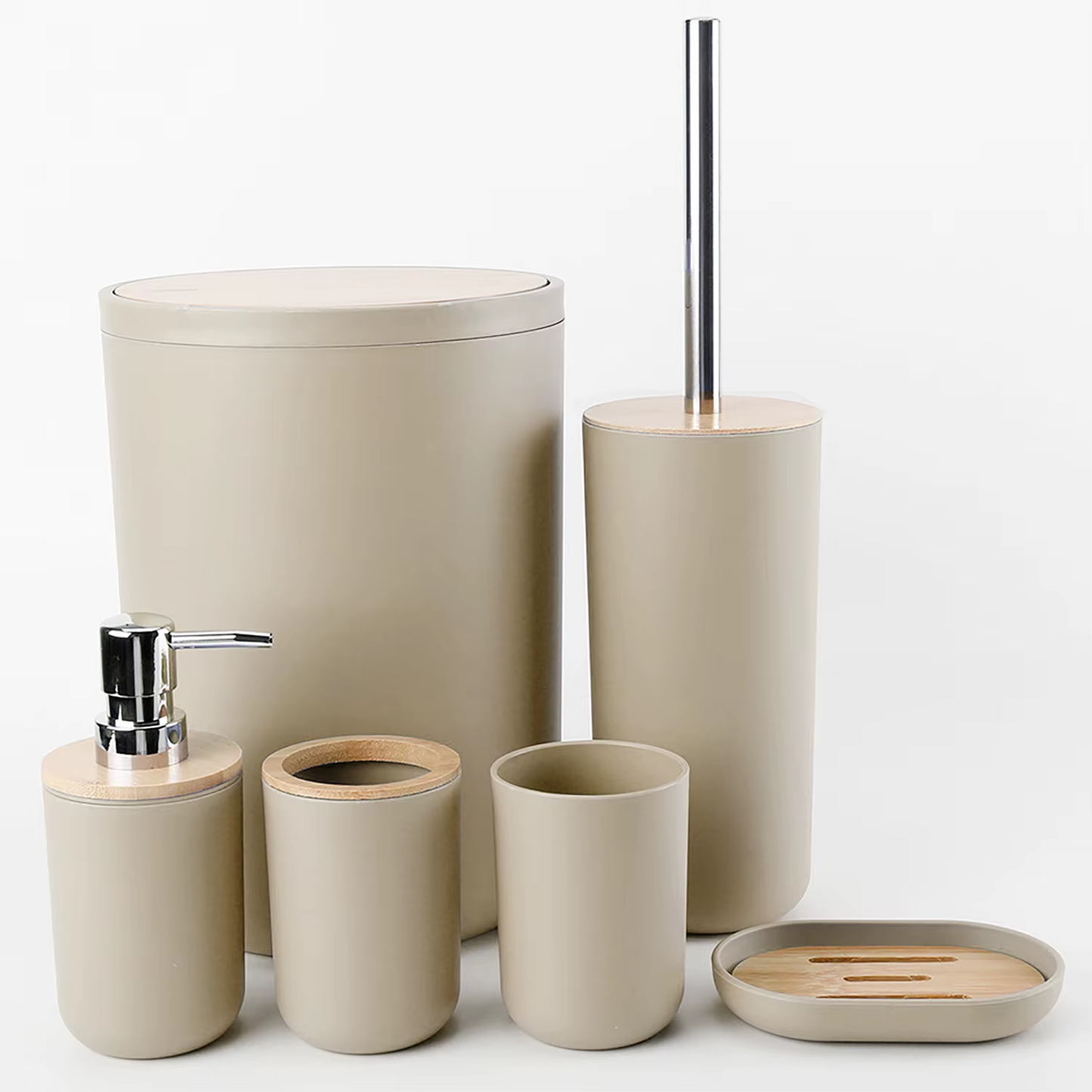 6 Piece luxury bathroom set accessories