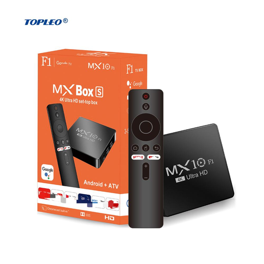 Android Smart TV Box Decoder MX10 F1 4k60 HDMI 5G Setup Box UHD New Android 13.0 16GB