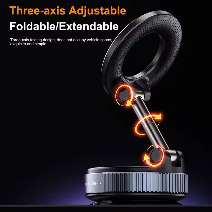 Magnetic Vacuum 360 car phone holder