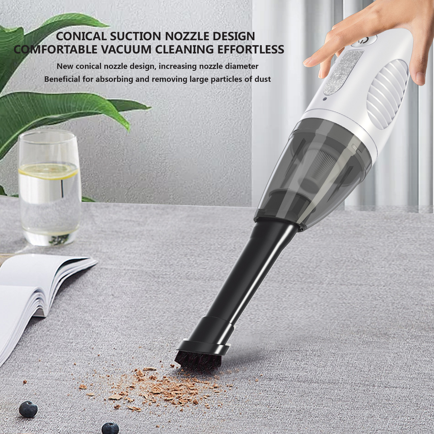 Mini Portable Vacuum cleaner & Air Duster, USB Charge, Car, Home, Office, Pet