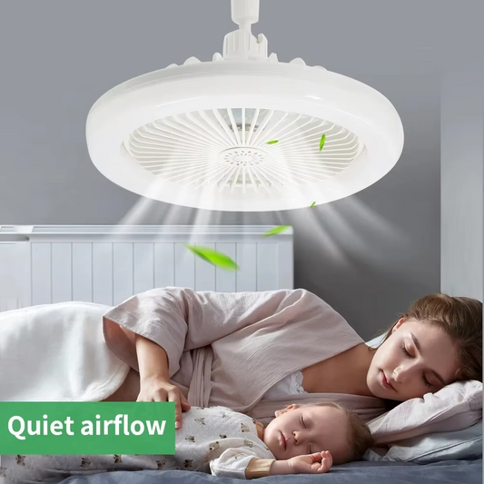 LED Ceiling Fan with Lighting Lamp Adjustable Brightness, Color Temperature, Wind Speed for Bedroom and Living Home